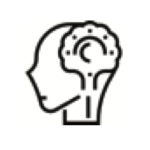 Side profile head icon